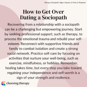 How to Get Over Dating a Sociopath