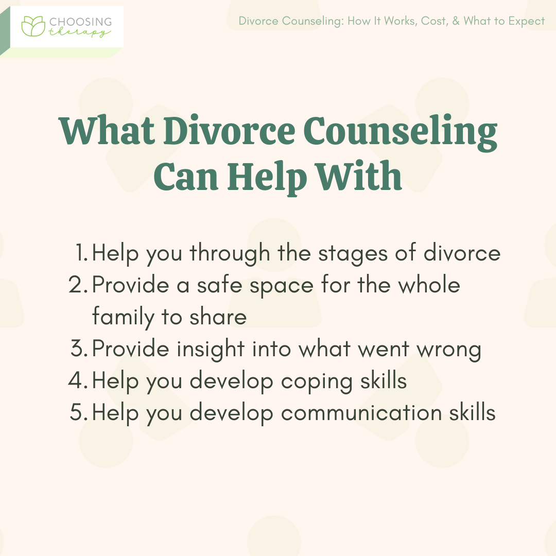 What Divorce Counseling Can Help With