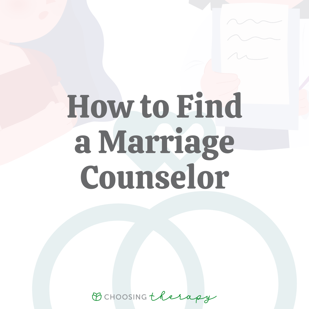 How to Find a Marriage Counselor