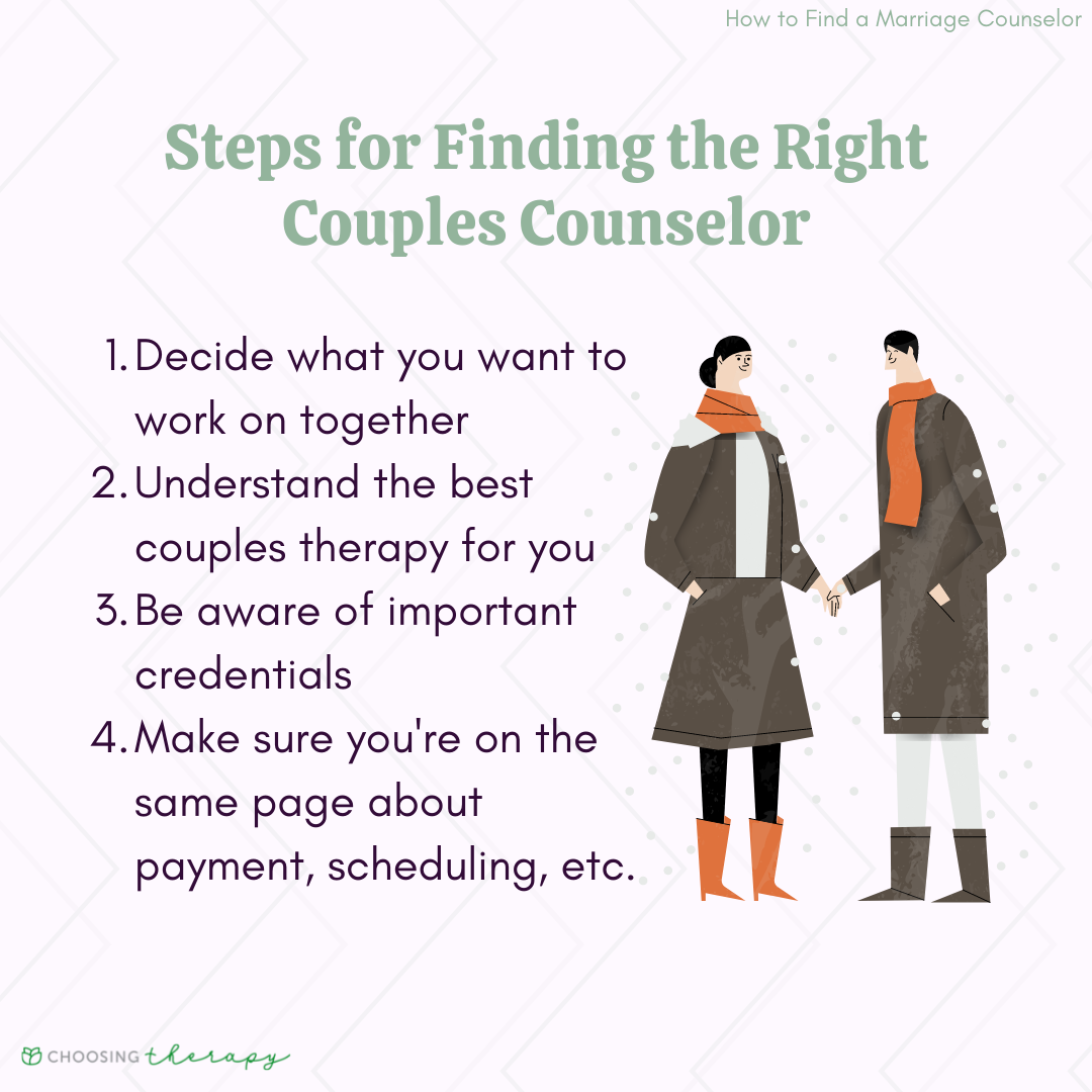 Steps for Finding the Right Couples Counselor