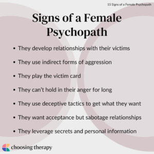 Signs of a Female Psychopath