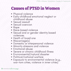 PTSD in Women: Symptoms, Causes, & Treatments