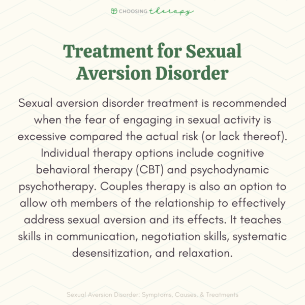 What Is Sexual Aversion Disorder?