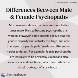 Differences Between Male & Female Psychopaths