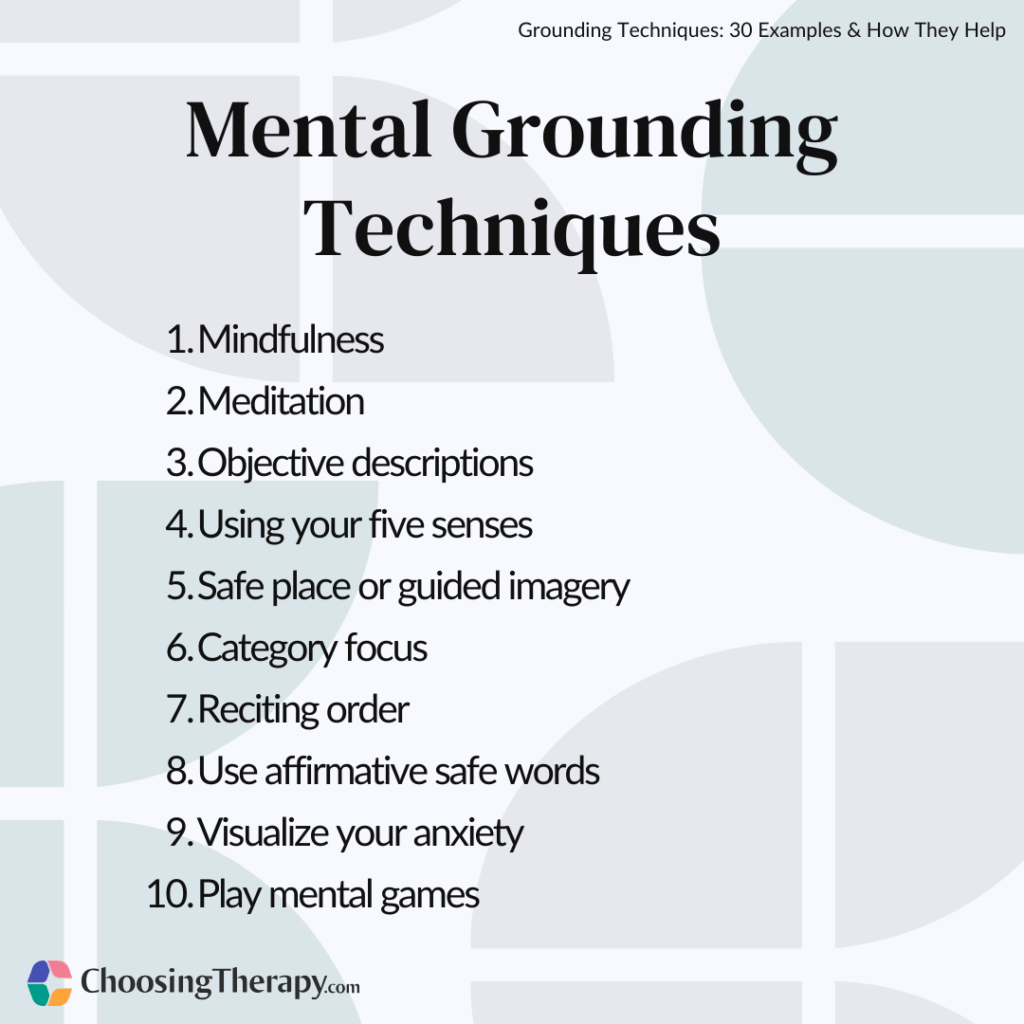 30 grounding techniques to calm anxious thoughts