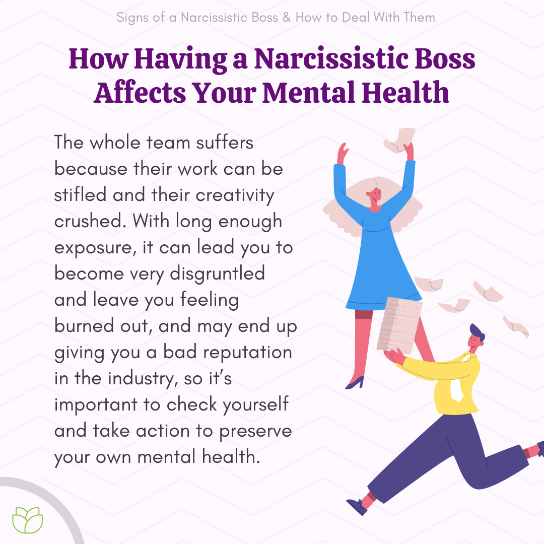 How Having a Narcissistic Boss Affects Your Mental Health