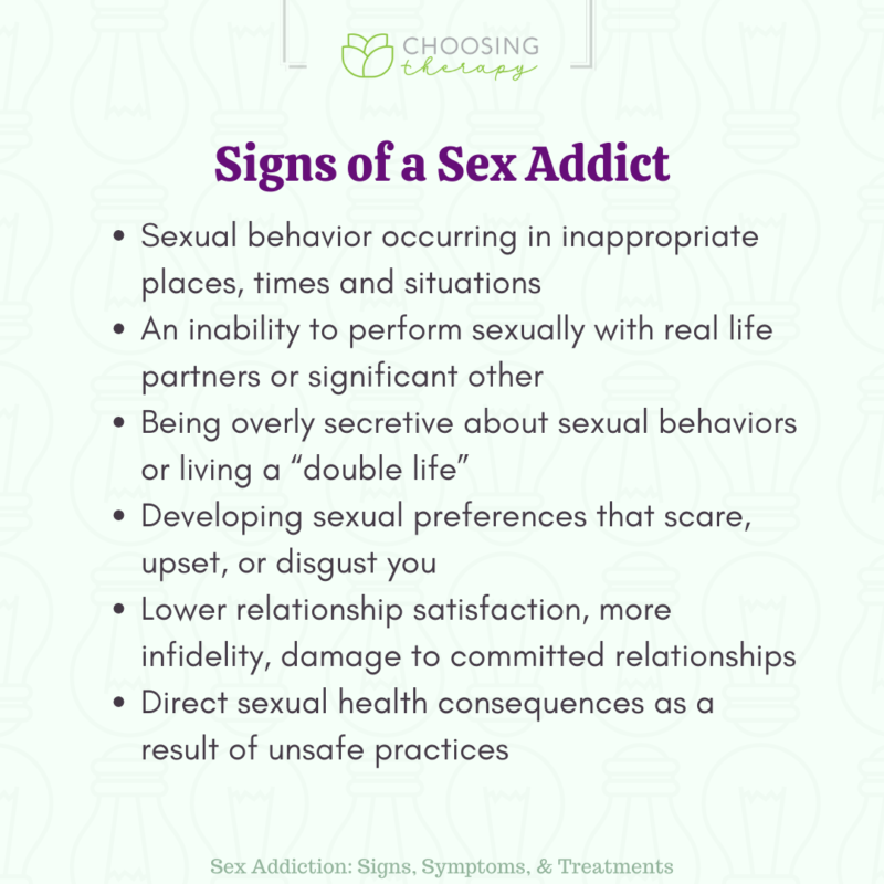 Sex Addiction Signs Symptoms And Treatments 