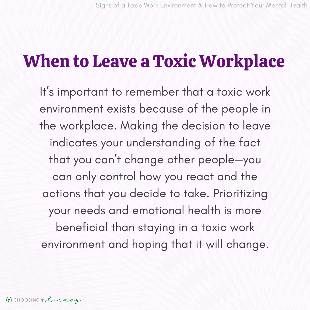 9 Signs of a Toxic Work Environment & How to Protect Your Mental Health
