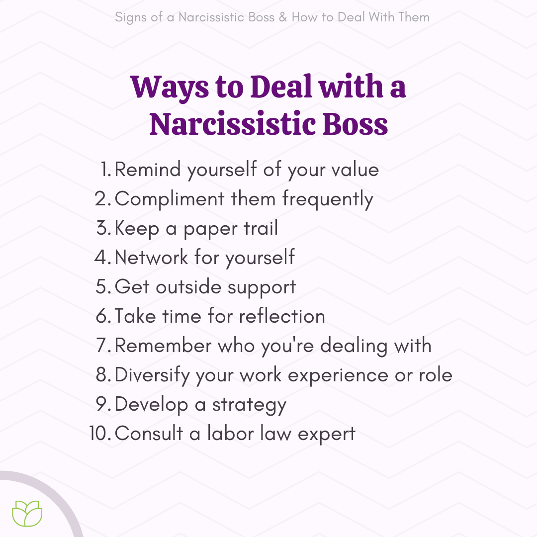 How to Deal With a Narcissistic Boss