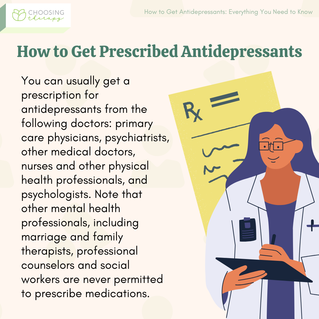 How to Get Prescribed Antidepressants