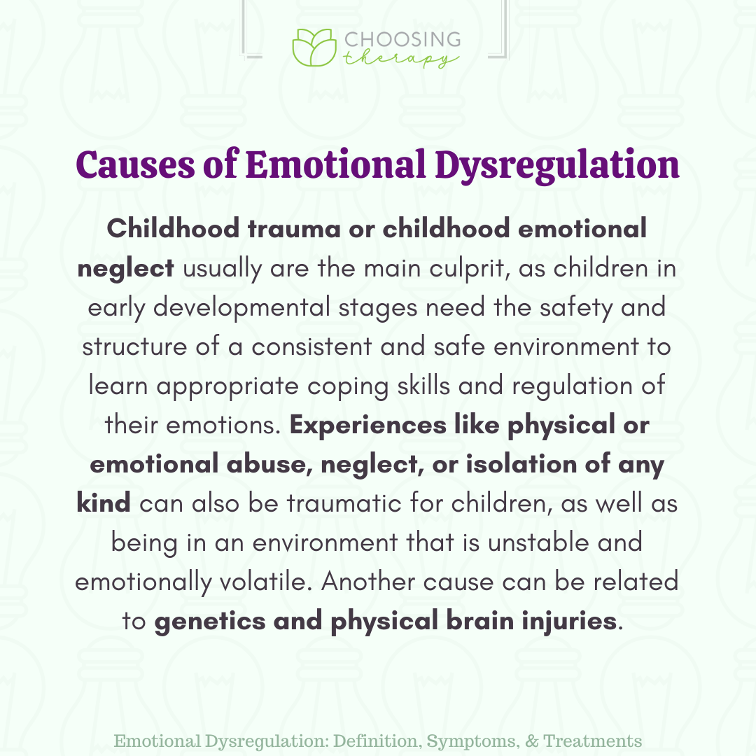 Causes of Emotional Dysregulation