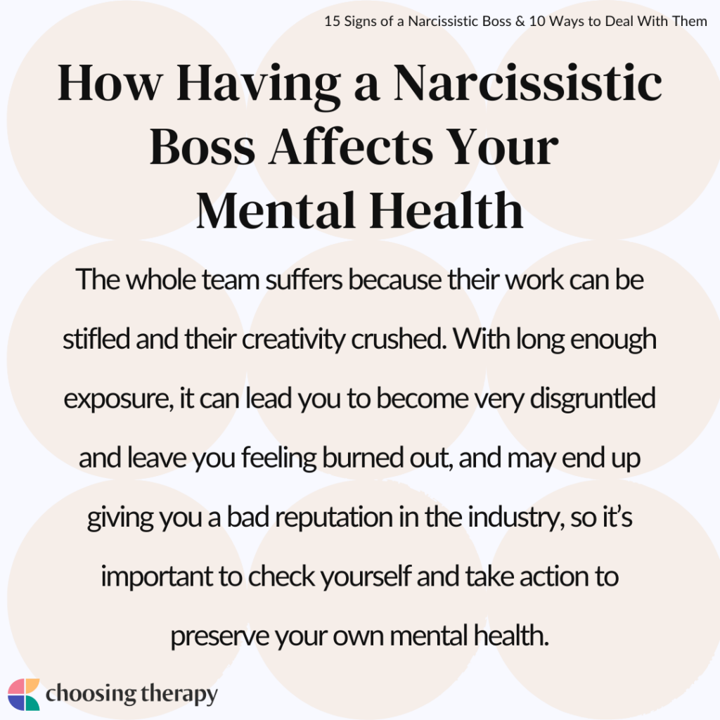 Do You Have a Narcissistic Boss? Here's How to Deal With Them