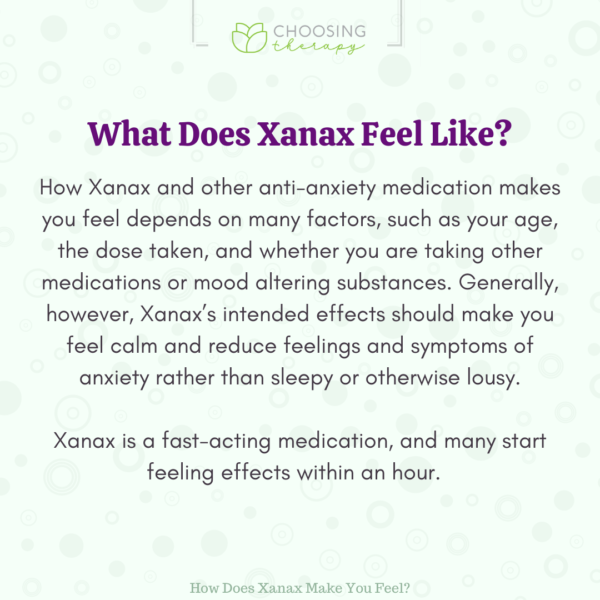 What Does Xanax Feel Like?