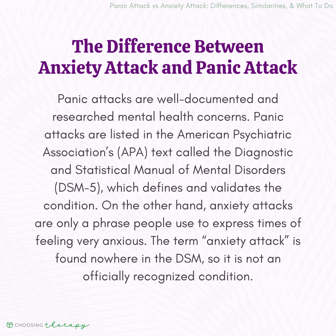 The Difference Between Anxiety Attacks and Panic Attacks