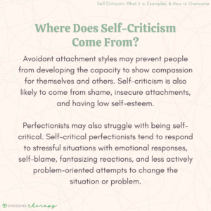 Where Does Self-Criticism Come From?