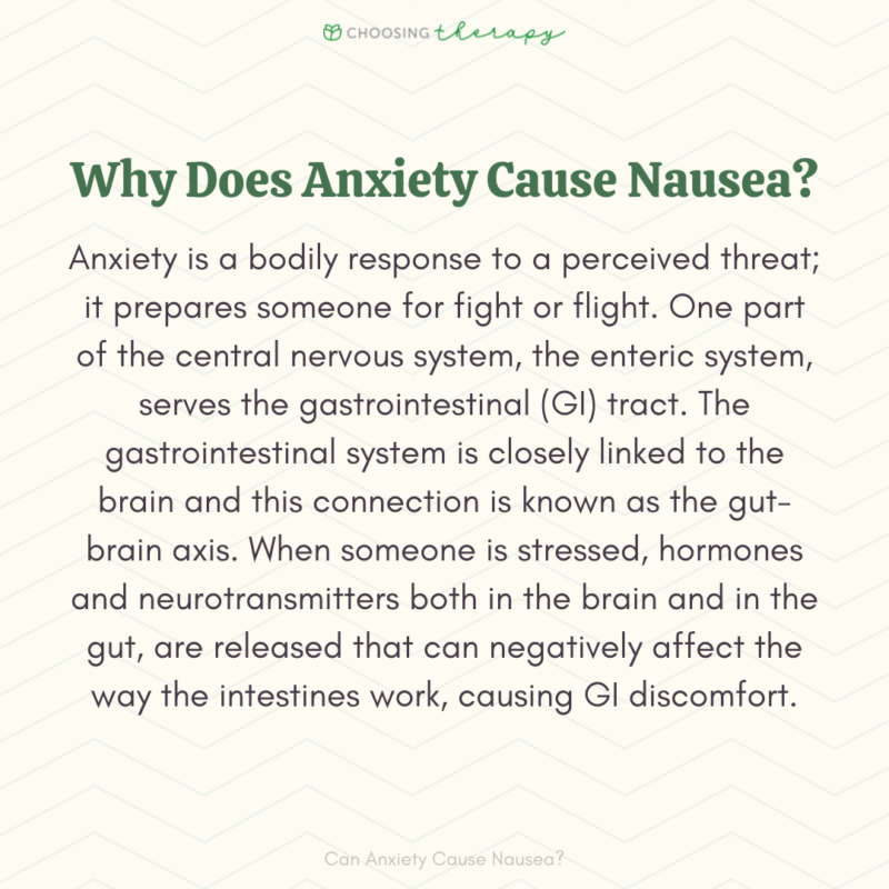 Anxiety Nausea Why It Happens & How to Cope