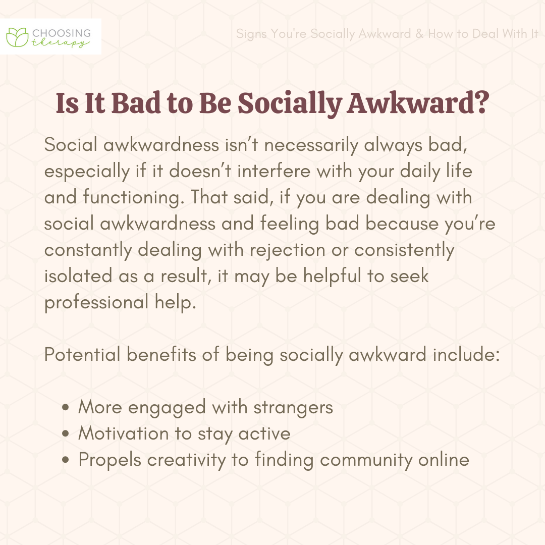 Is It Bad to Be Socially Awkward