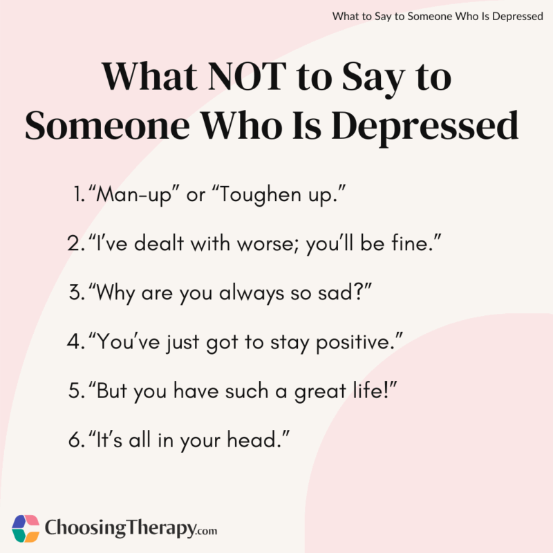 21 Things To Say To Someone With Depression