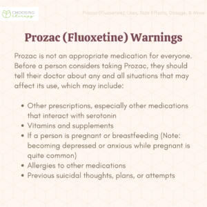Prozac Warnings