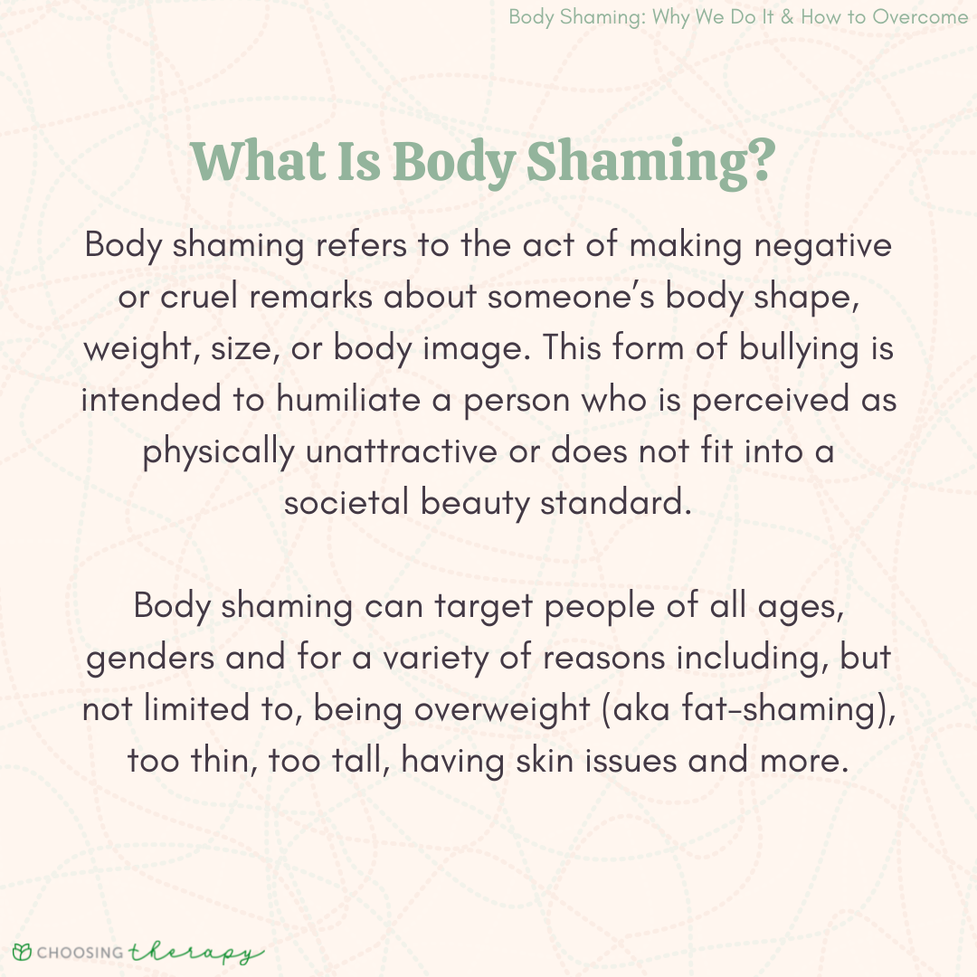 short essay about body shaming