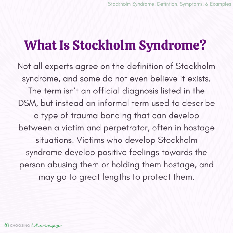 What Is Stockholm Syndrome?