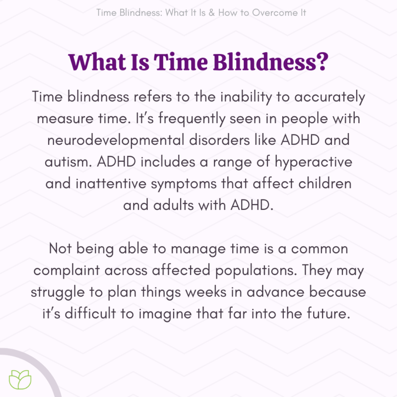 What Is Time Blindness?
