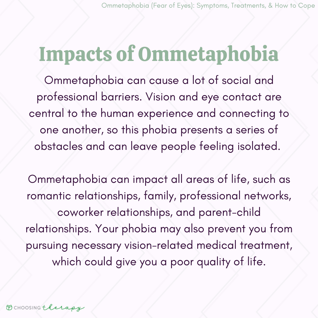 Impacts of Ommetaphobia
