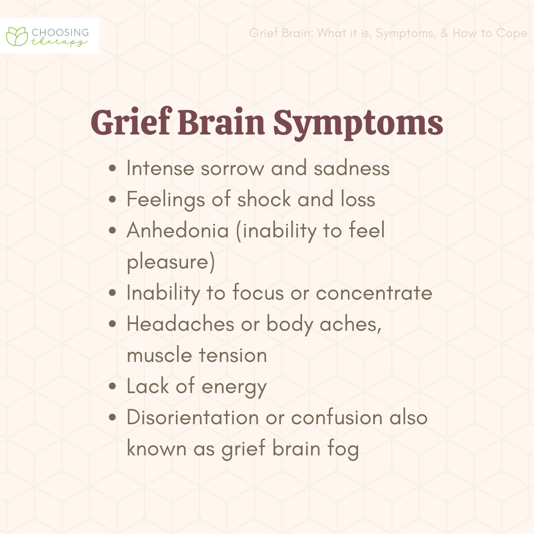 Grief Brain Symptoms