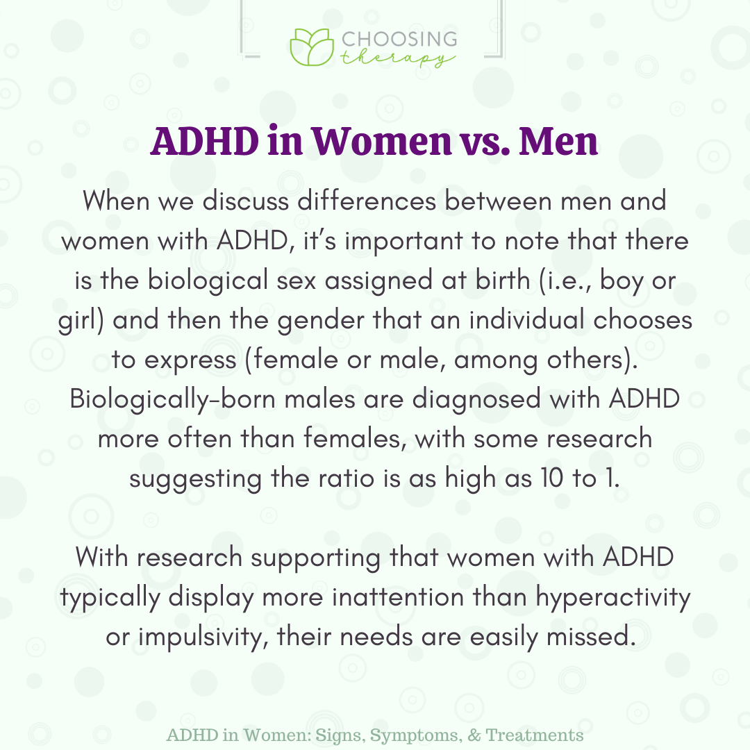 ADHD in Women vs. Men