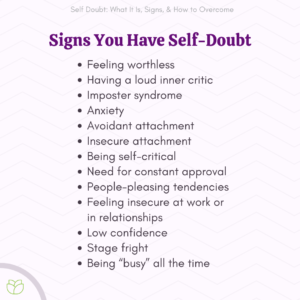 Signs You Have Self-Doubt