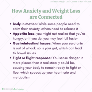 How Anxiety and Weight Loss are Connected