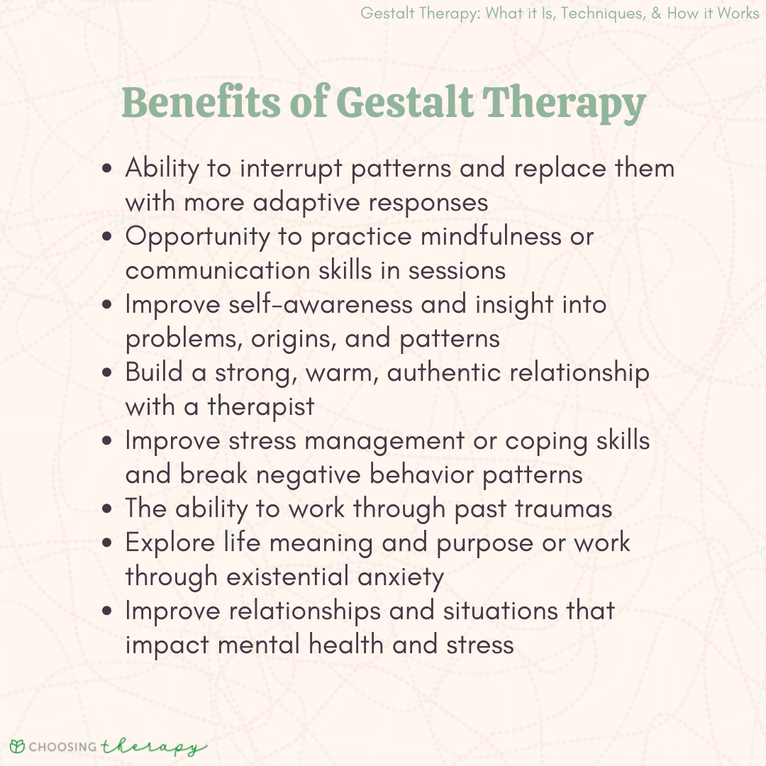 Benefir of Gestalt Therapy
