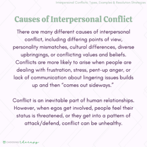 Causes of Interpersonal Conflict