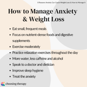 How to Manage Anxiety and Weight Loss