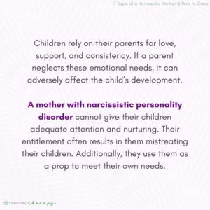 Effects of Narcissistic Mothers to Children