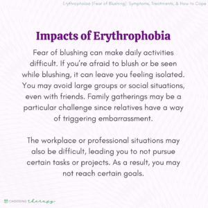 Impacts of Erythrophobia