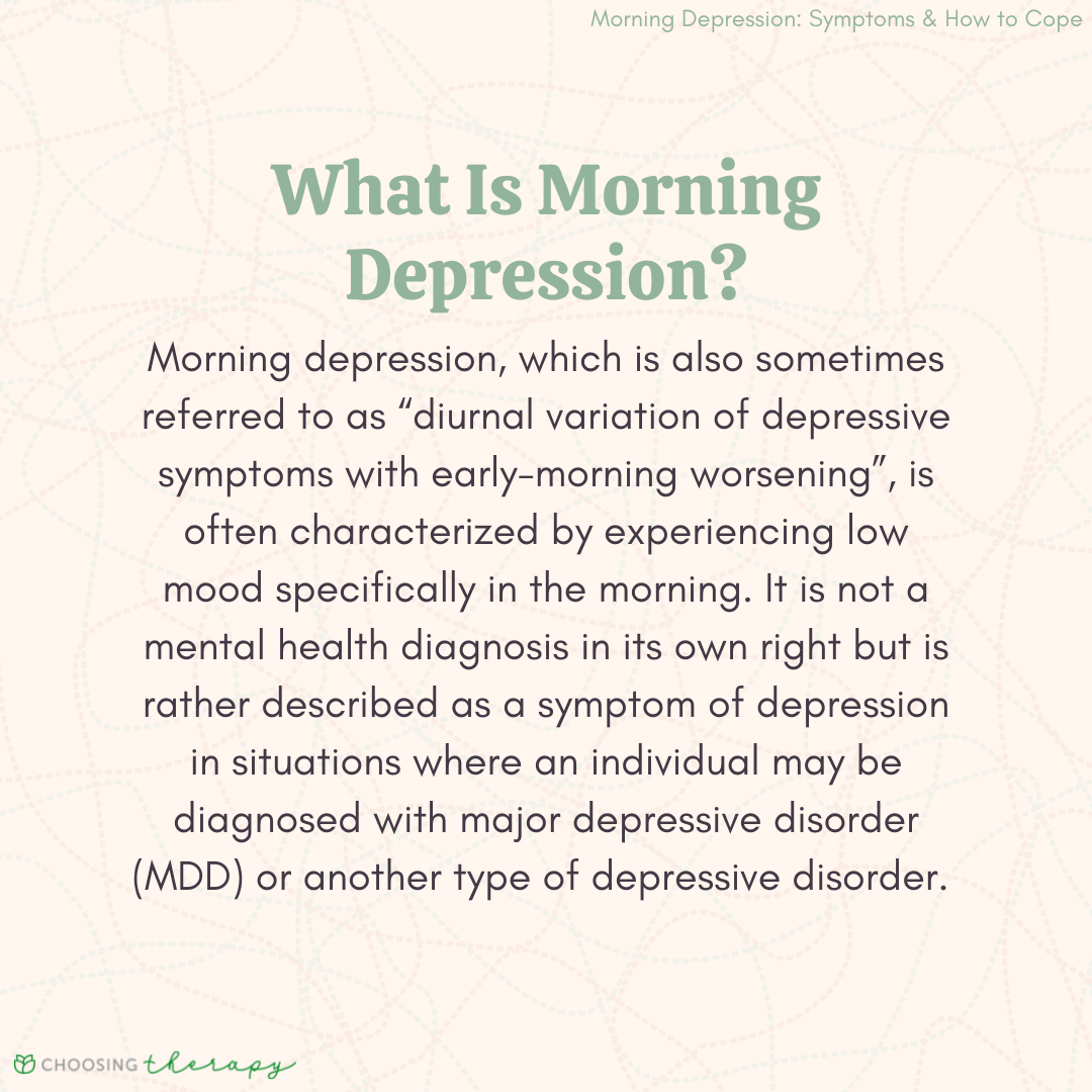 What Is Morning Depression