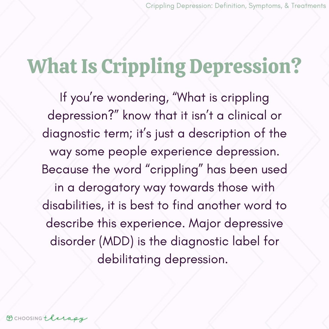 What Is Crippling Depression?