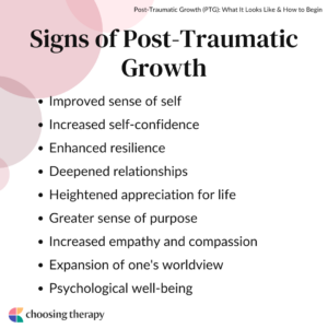 Signs of Post-Traumatic Growth