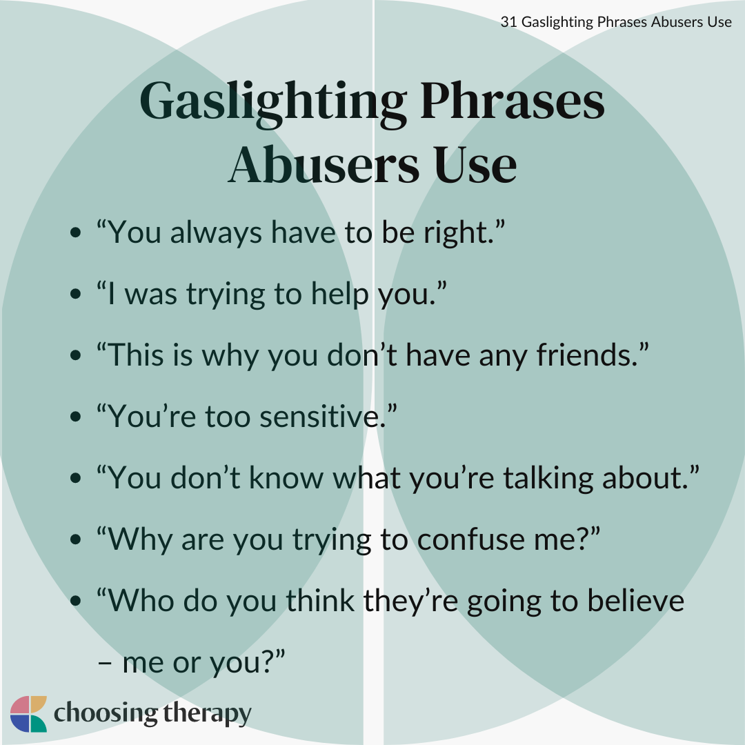 guilt trip gaslighting