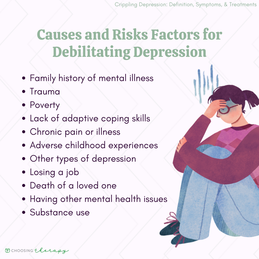 Causes and Risks Factors for Debilitating Depression
