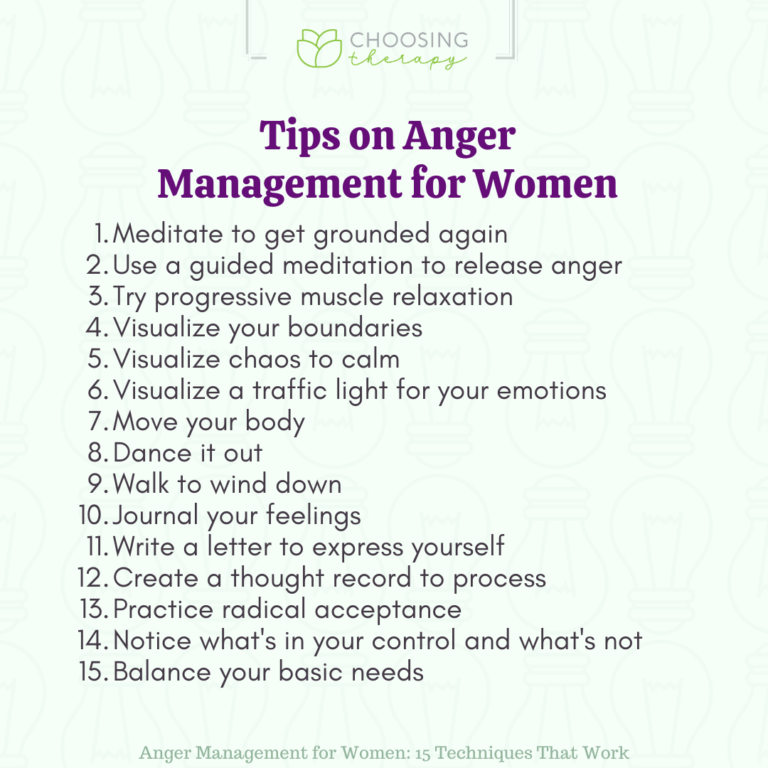 15 anger management tips for women