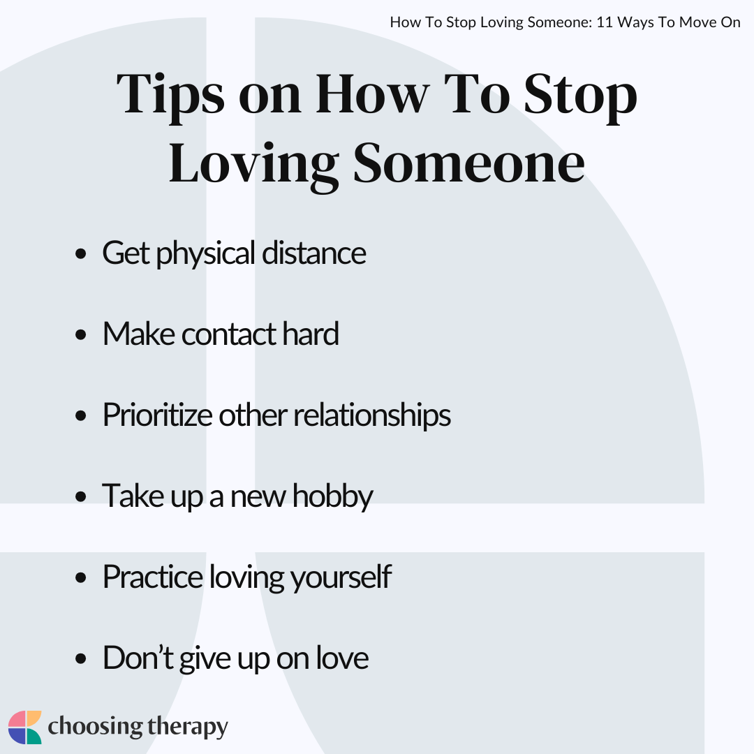 How to unlove someone?