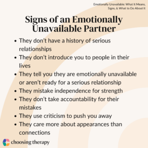 Signs of an Emotionally Unavailable Partner (2)
