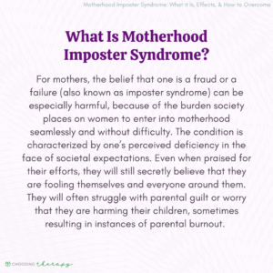 What Is Motherhood Imposter Syndrome?