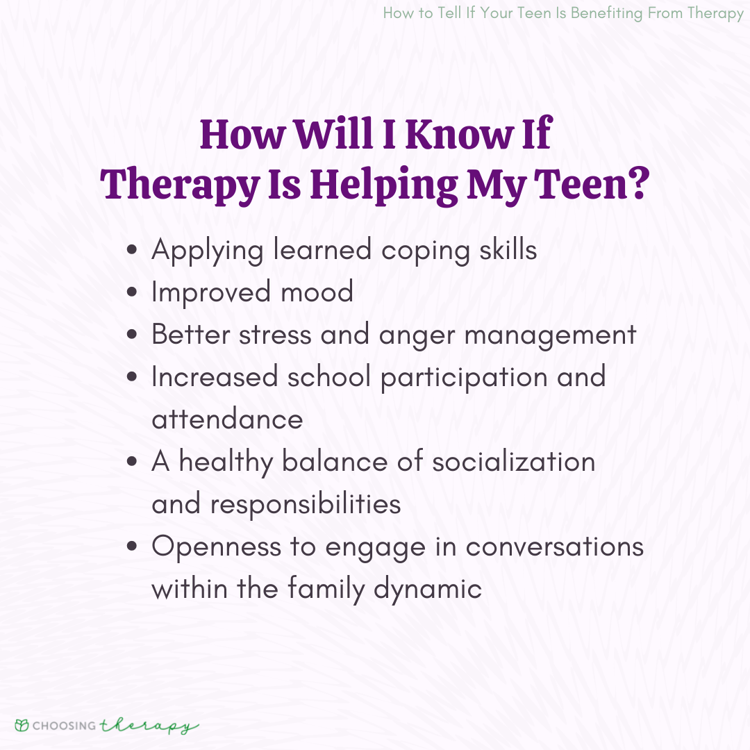 How to Tell If Your Teen Is Benefiting From Therapy