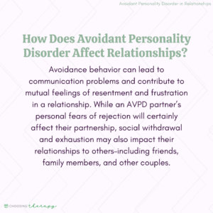 How Does Avoidant Personality Disorder Affect Relationships?