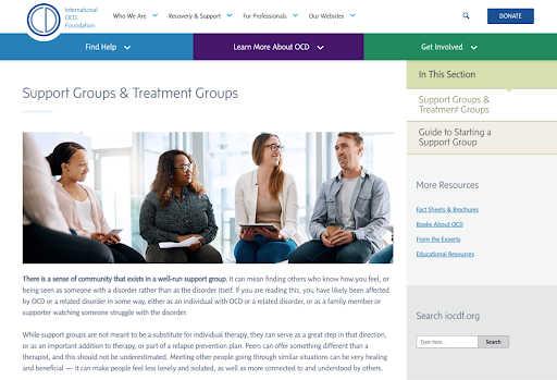 IOCDF support and treatment groups