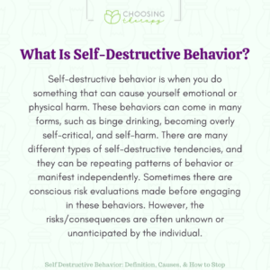 What Is Self-Destructive Behavior?