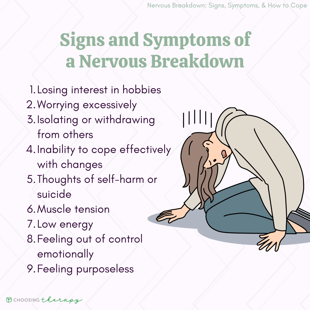 Signs and Symptoms of a Nervous Breakdown